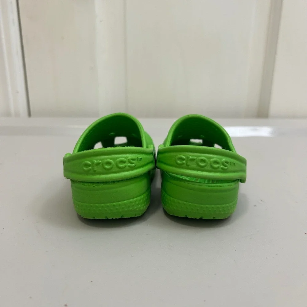 Kids Toddler Crocs Classic Clog Bright Green Size 2 3‎ slip on Shoes